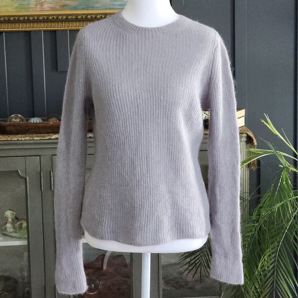 Vince Featherweight Mohair Merino Sweater Gray Sz XS